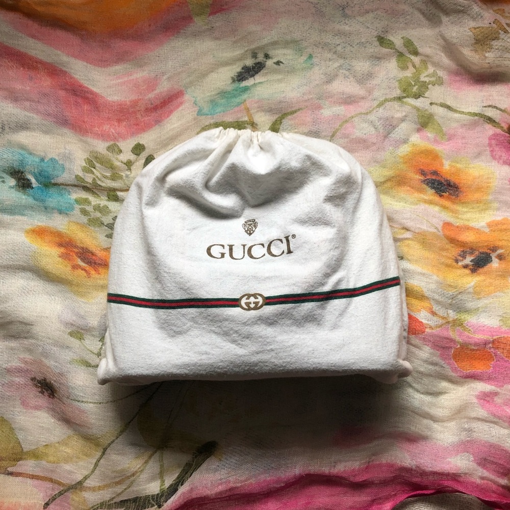 Gucci 2WAY Vintage Van Booth Suede Bag